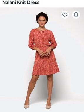 Kaileigh Burnt orange Large knit dress